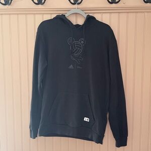 Adidas x Disney Mickey Mouse Hoodie Men’s Medium Black Pullover Sweatshirt